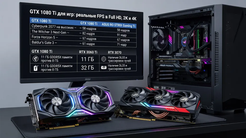 GTX 1080 Ti для игр: реальные FPS в Full HD, 2K и 4K